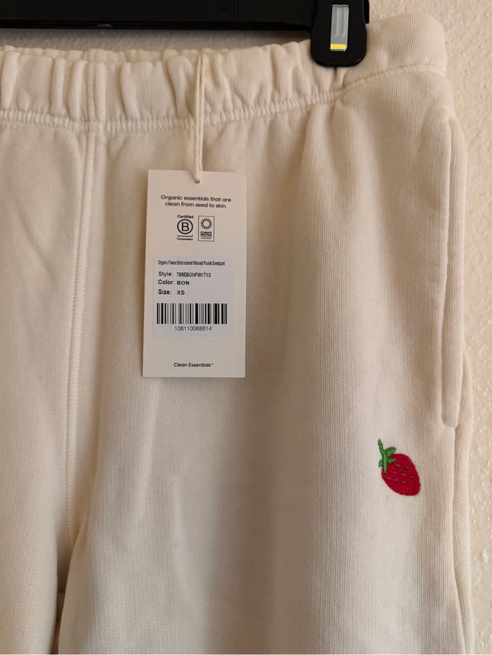 MATE x Lisa Says Gah Organic Fleece Embroidered Relaxed Pocket Sweatpant - Picture 3 of 4
